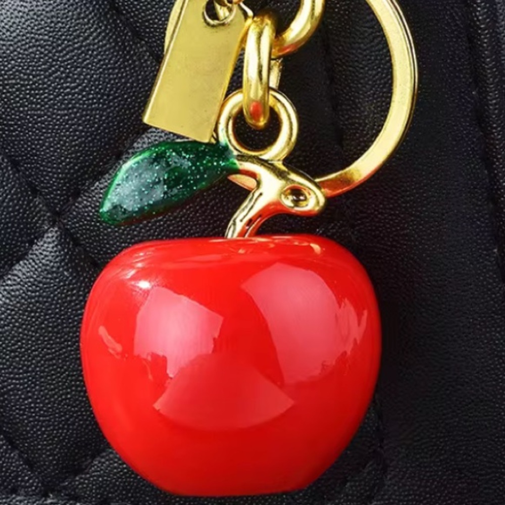 Apple Bag Charm/Key Chain. - Picture 3 of 7